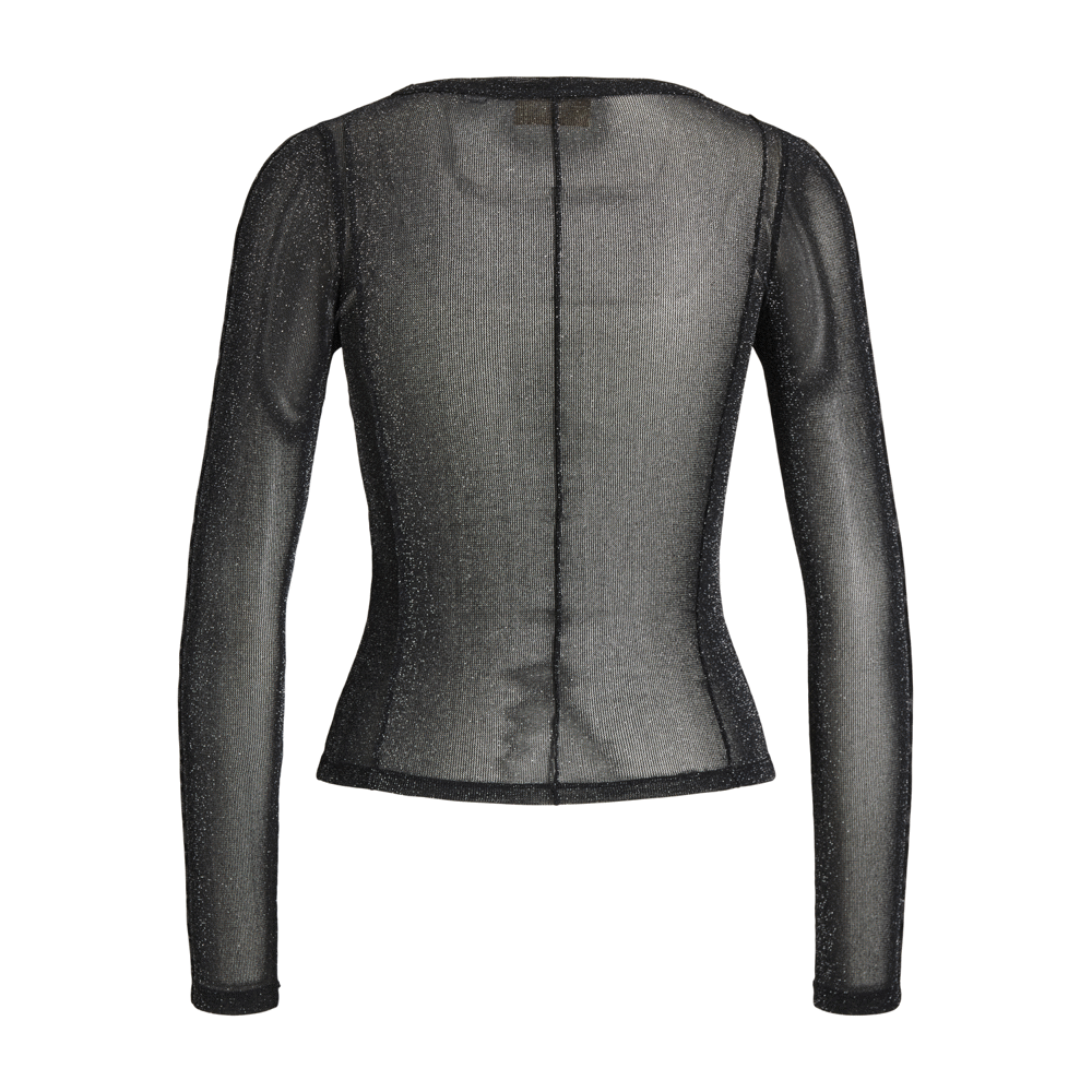 JJXX Minna Mesh Glitter Long Sleeve Top